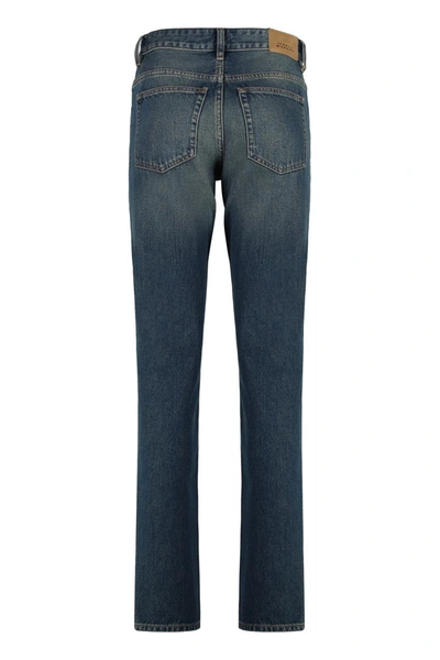 Shop Isabel Marant Jiliana Stretch Cotton Jeans In Denim