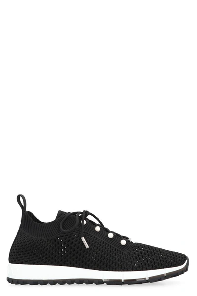Jimmy Choo 'knitted Sneakers With Sequins - In Black