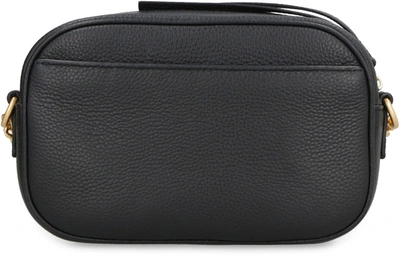 Shop Tory Burch Mcgraw Leather Camera Bag In Black