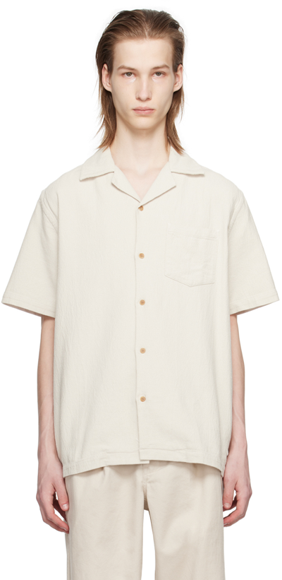Shop Saturdays Surf Nyc Off-white Canty Shirt In Ivory