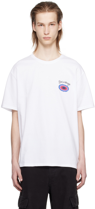 Shop Saturdays Surf Nyc White Shawna T-shirt