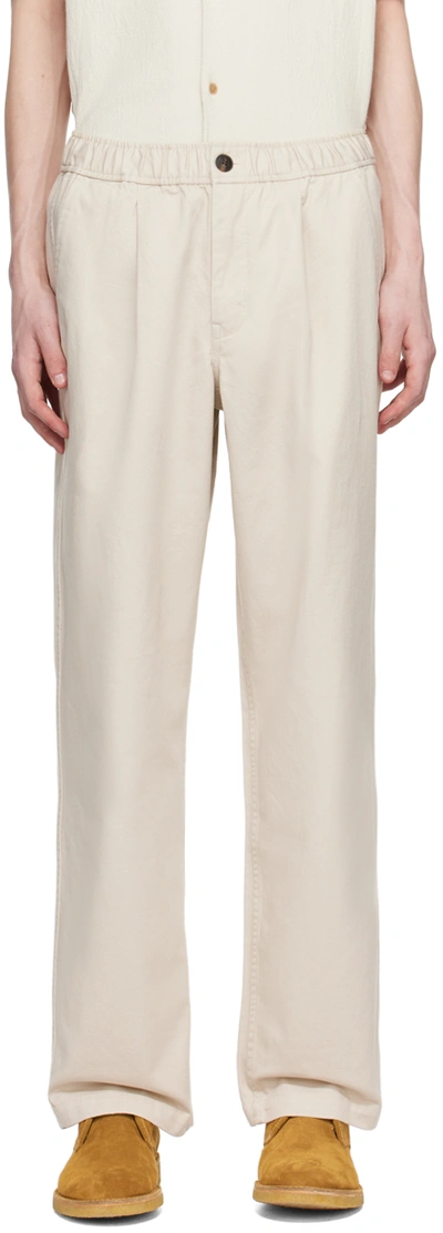 Saturdays Surf Nyc Beige George Trousers In Pumice Stone