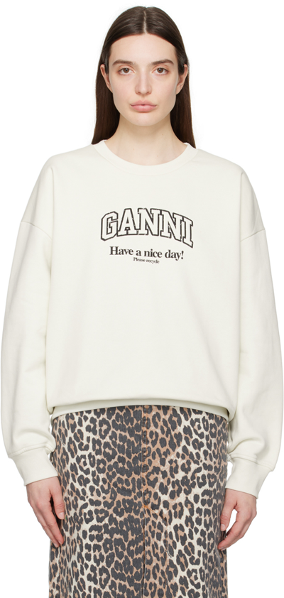 Ganni Oversized Isoli In 135 Egret
