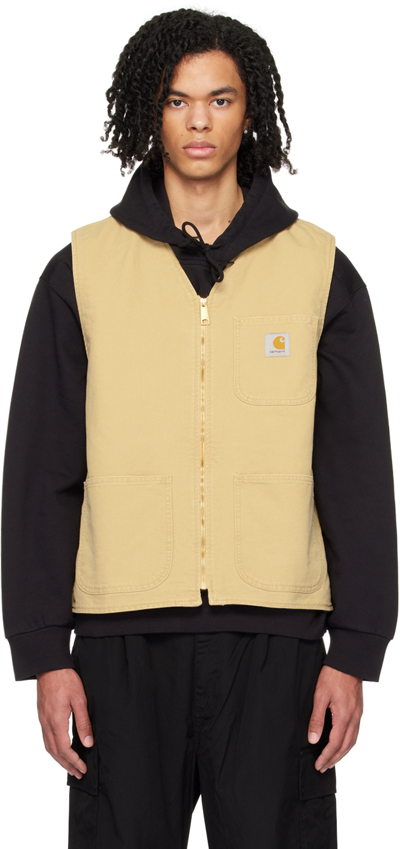 Carhartt Arbor Logo Vest In 1yh Bourbon