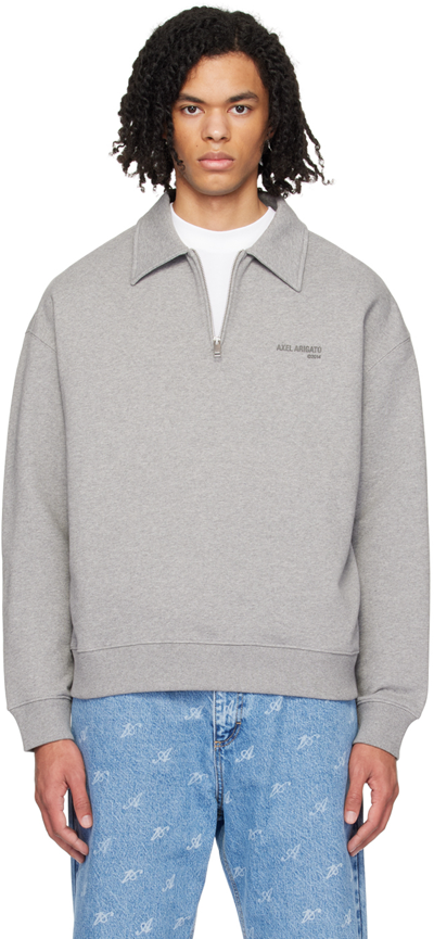 Shop Axel Arigato Gray Remi Sweatshirt In Grey Melange