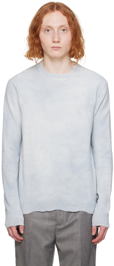 Shop Acne Studios Blue Crewneck Sweater In Aat Dusty Blue