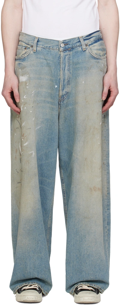 Shop Acne Studios Blue 2023m Jeans In 228 Light Blue