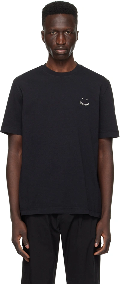 Shop Ps By Paul Smith Black Happy T-shirt In 79 Blacks
