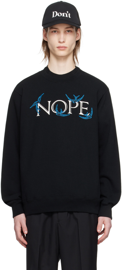 Shop Undercover Black Graphic Sweatshirt
