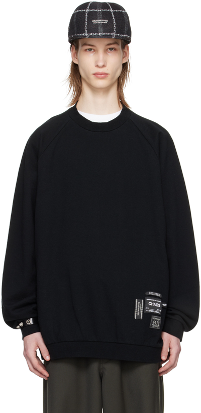 Shop Undercover Black Patches Sweatshirt
