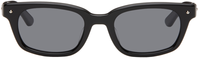 Shop Bonnie Clyde Black Checkmate Sunglasses In Black/black