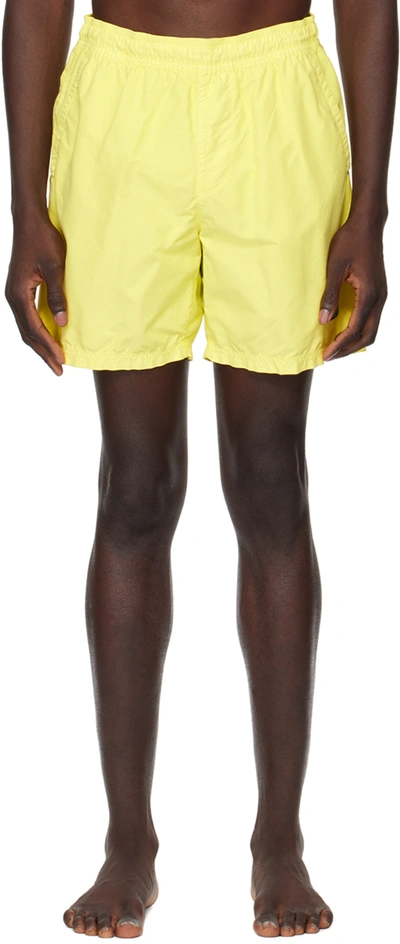Shop Stone Island Yellow B0946 Swim Shorts In V0031 Lemon