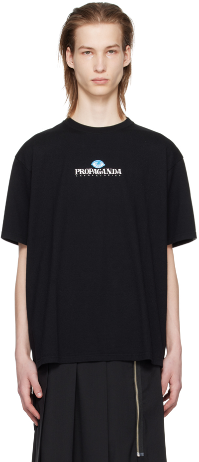 Shop Undercover Black Printed T-shirt