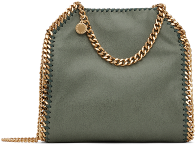Shop Stella Mccartney Green Falabella Mini Bag In 3030 Stone Green