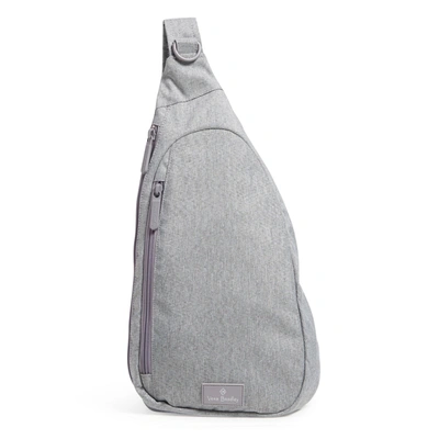 Shop Vera Bradley Lighten Up Essential Sling Backpack In Grey