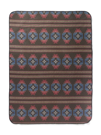 Shop Faherty Doug Good Feather Recycled High Pile Fleece Blanket In Bright Star Nation