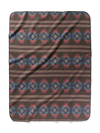 Shop Faherty Doug Good Feather Recycled High Pile Fleece Blanket In Bright Star Nation