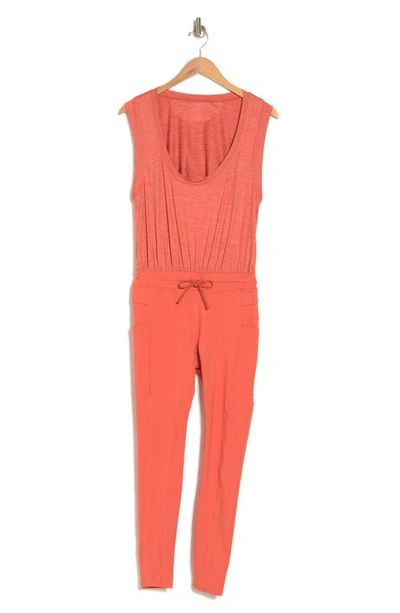 Shop Fp Movement By Free People Off To The Races Sleeveless Jumpsuit In Copper
