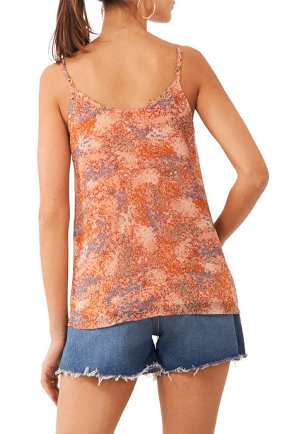 Shop 1.state Abstract Floral Pintuck Detail Camisole In Cafe Ivory