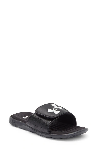 Shop Under Armour Kids' Ignite Pro Slide Sandal In Black 01