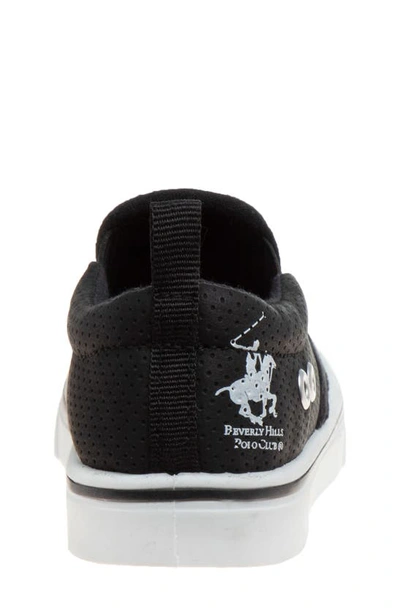 Shop Beverly Hills Polo Club Kids' Perforated Sneaker In Black