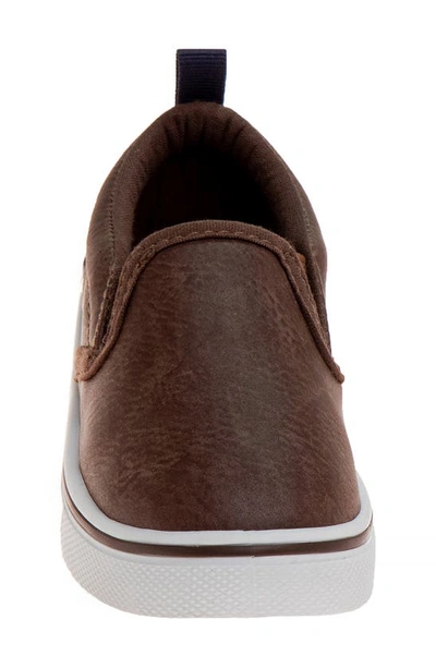 Shop Beverly Hills Polo Club Kids' Perforated Sneaker In Brown