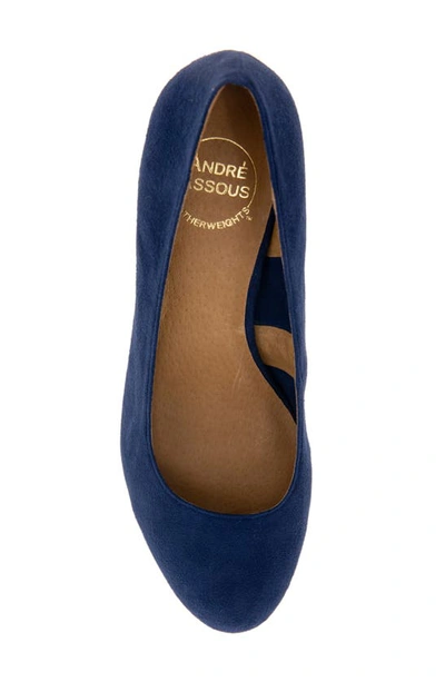 Shop Andre Assous André Assous Khloe Featherweight Wedge Pump In Navy