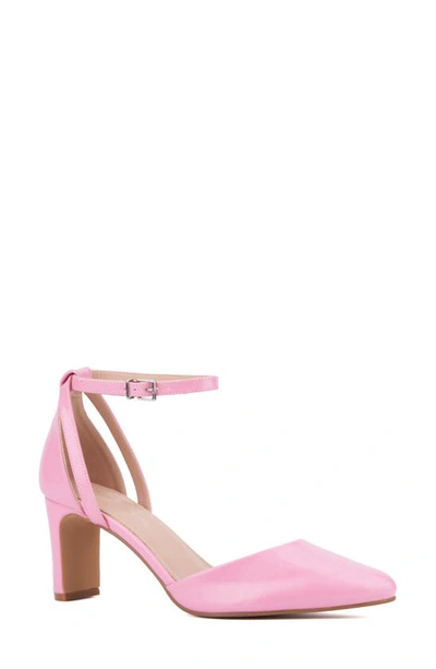 Shop Fashion To Figure Haisley Ankle Strap Pump In Pink