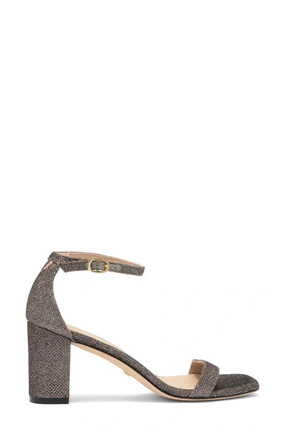 Stuart Weitzman Nudistcurve 75 Block Heel Sandal In New Pyrite