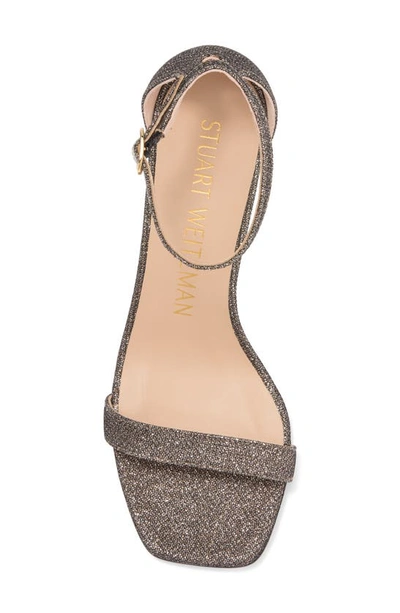 Stuart Weitzman Nudistcurve 75 Block Heel Sandal In New Pyrite