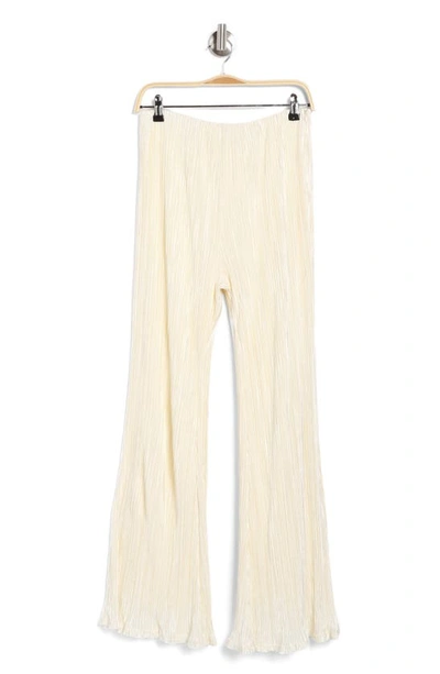 Shop Vici Collection Selsomina Plissé Pants In Cream