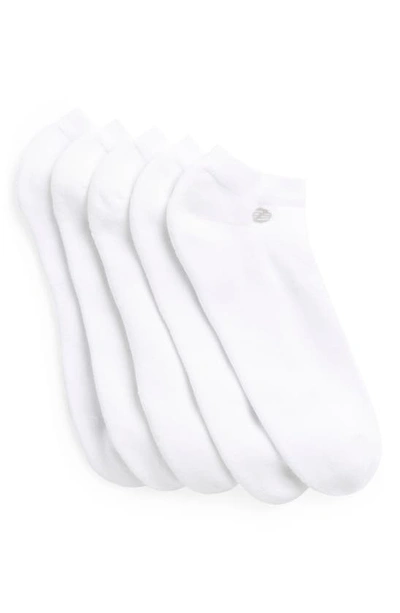 Shop Z By Zella 5-pack All Purpose Ankle Socks In White