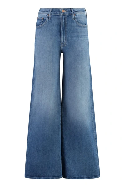 Shop Mother The Undercover Wide-leg Jeans In Denim