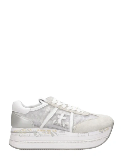 Shop Premiata Sneakers Silver