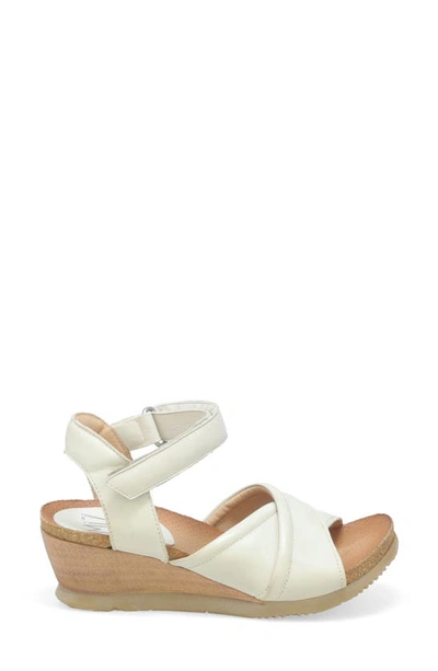 Shop Miz Mooz Sofie Wedge Sandal In Linen