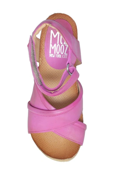 Shop Miz Mooz Sofie Wedge Sandal In Fuchsia