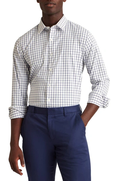 Shop Bonobos Tech Check Performance Button-up Shirt In Horden Check - Blue Depths