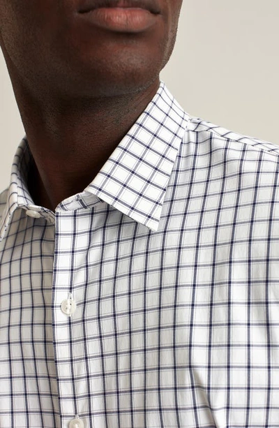 Bonobos Tech Check Performance Button-up Shirt In Horden Check - Blue Depths
