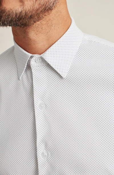 Shop Bonobos Tech Dot Print Performance Button-up Shirt In Fine Dot - Blue Hawaii