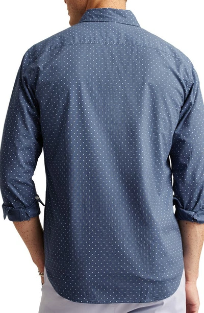 Shop Bonobos Everyday Dot Print Cotton Button-down Shirt In Salt-pond Dot
