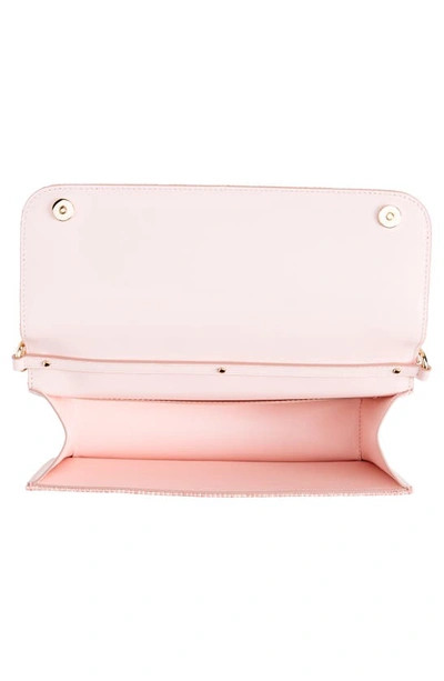 Shop Dolce & Gabbana 3.5 East/west Raffia Crossbody Bag In Pink