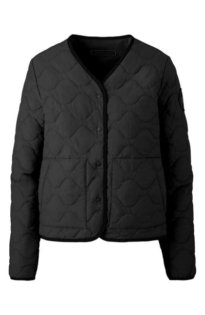 Shop Canada Goose Black Label Annex Reversible Liner Jacket In Black - Noir