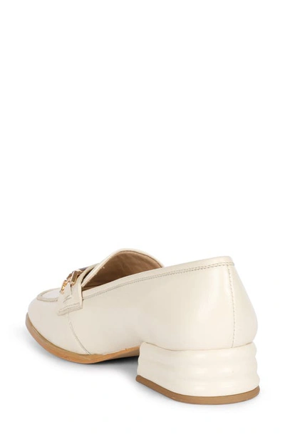 Saint G Jenah Bit Loafer In Off White