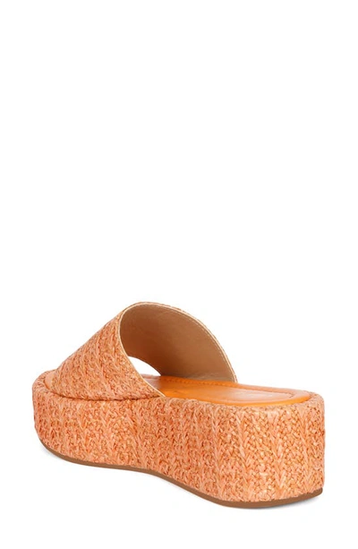 Saint G Betta Platform Wedge Slide Sandal In Orange