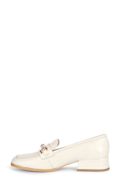 Saint G Jenah Bit Loafer In Off White