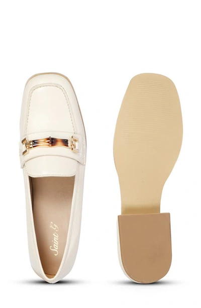 Saint G Jenah Bit Loafer In Off White