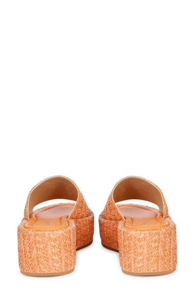 Saint G Betta Platform Wedge Slide Sandal In Orange