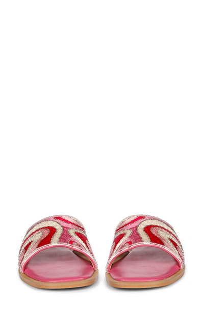 Shop Saint G Giorgia Slide Sandal In Multi Pink