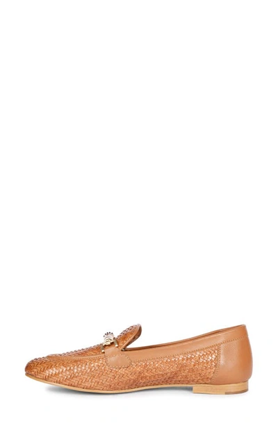 Shop Saint G Marisa Woven Loafer In Cuoio
