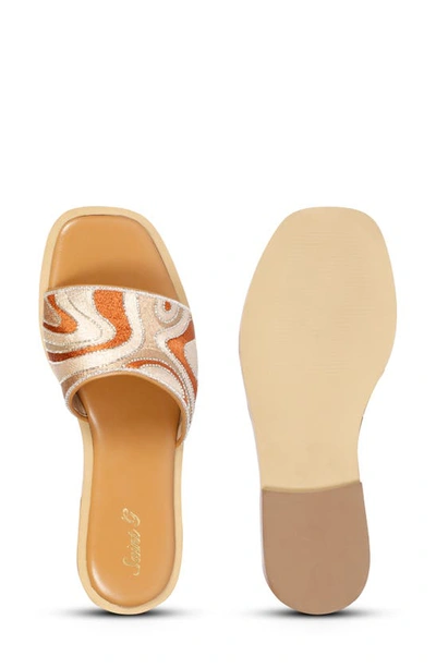Shop Saint G Giorgia Slide Sandal In Multi Brown